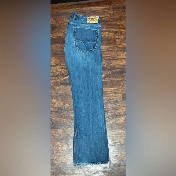 Diesel Men's 32x32 Zatiny Blue Button Fly Straight Leg Denim Jeans - Picture 4 of 10